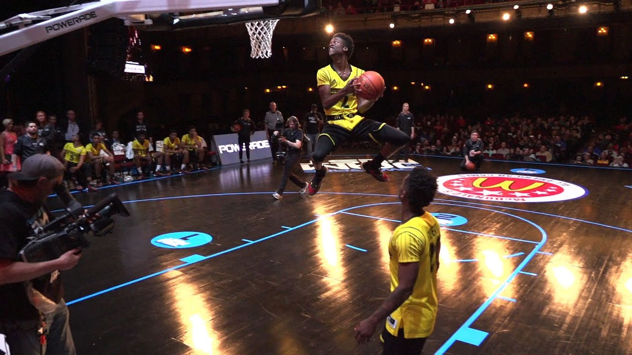 Kobi Simmons soaring reverse dunk at the McDonald's All-American Game