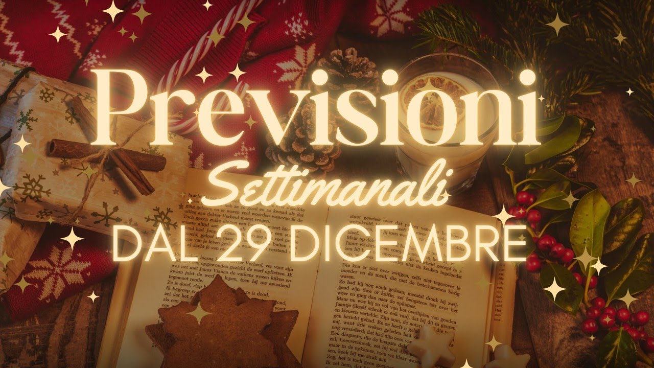 ✨previsioni settimanali dal 29 dicembre al 4 gennaio ✨#cartenapoletane 