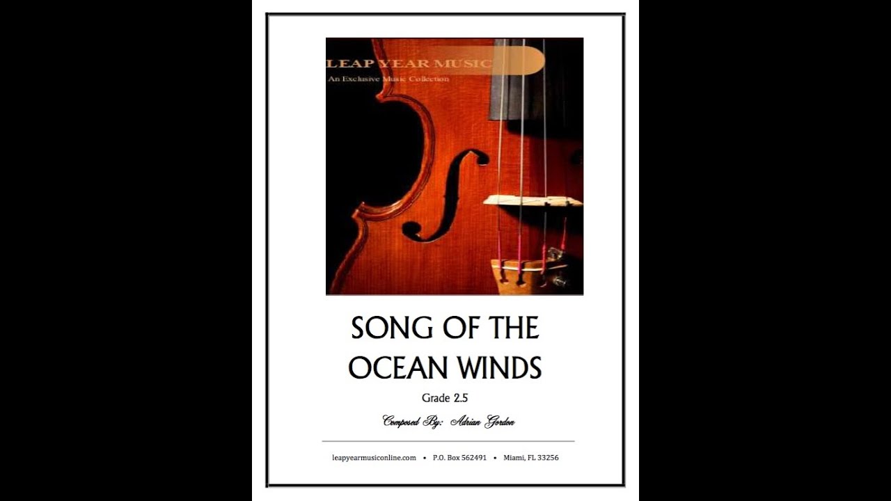 Song of the Ocean Winds, by Adrian Gordon - Score and Sound