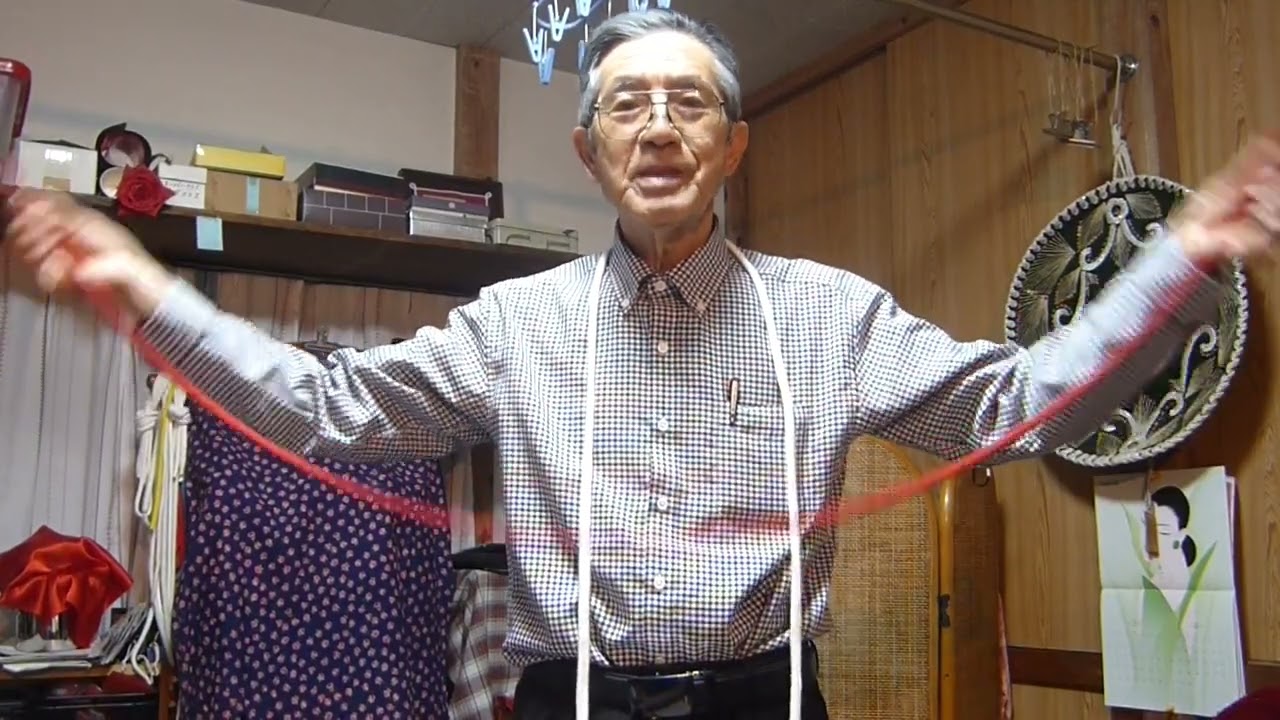 シニアの手品教室№109★ロープマジックの始め方★簡単即席マジック№277　藤山新太郎師のロープマジックを参考にしました。