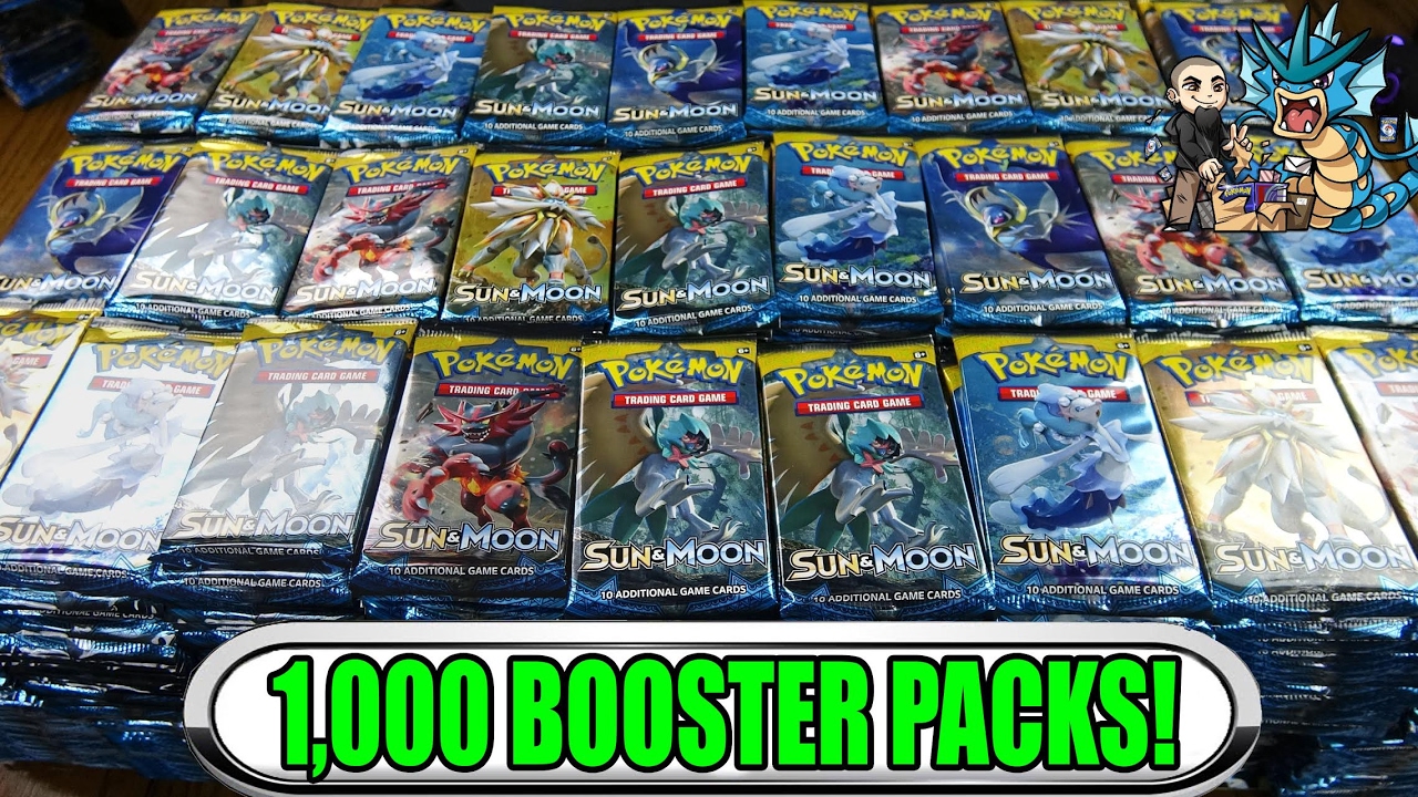 1,000 Pokemon Sun & Moon booster pack opening!
