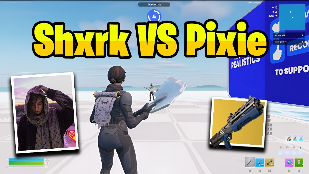 Shxrk VS Pixie in 1v1 Realistics!