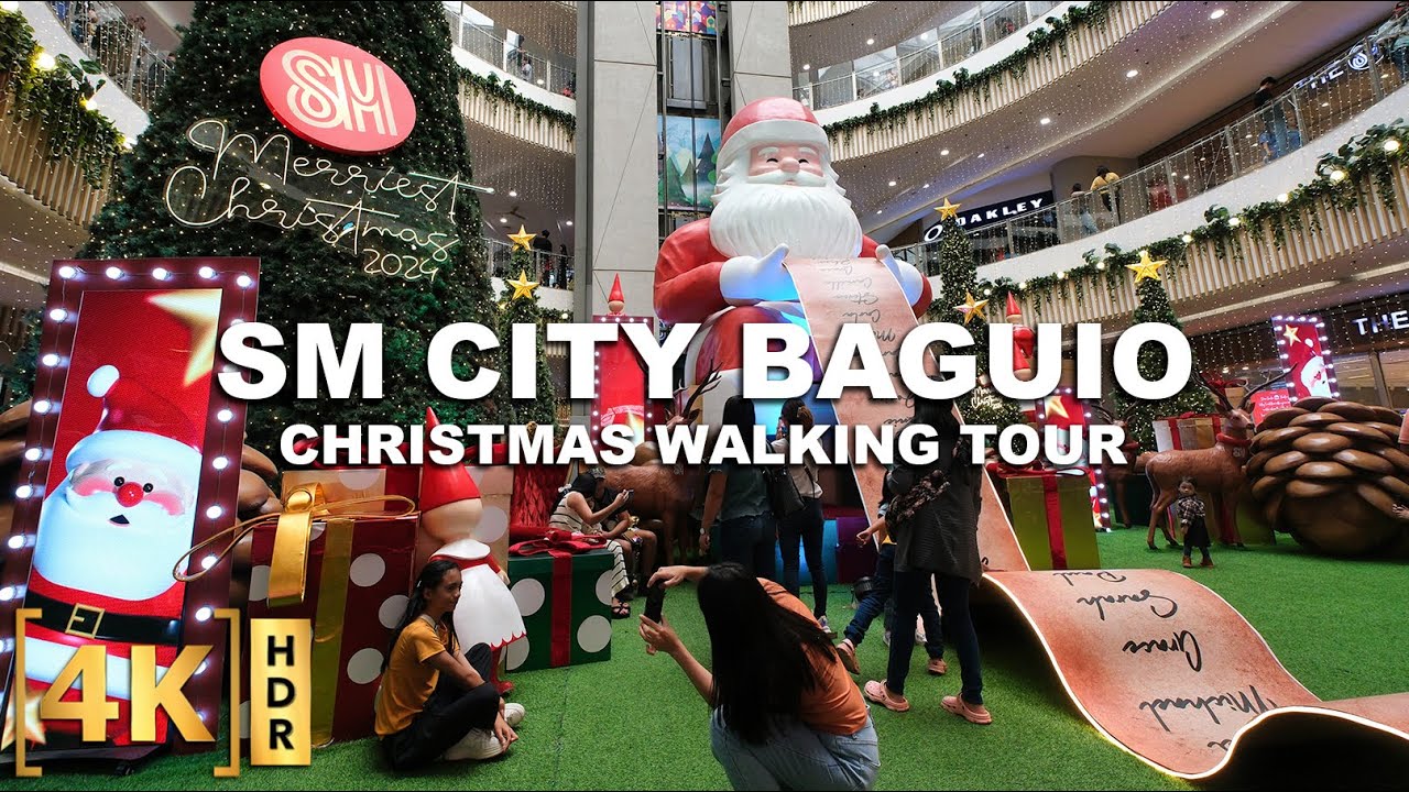 Walking Tour in SM City Baguio - The Highest and Coldest Mall in the Philippines! | Christmas Week