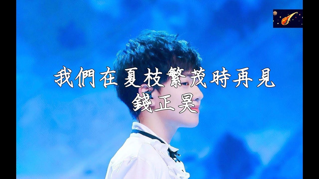 錢正昊- 我們在夏枝繁茂時再見『此時年少還不明白分離的重量』【動態歌詞】