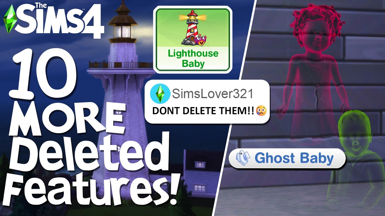 The Sims 4: еще 10 УДАЛЕННЫХ функций!