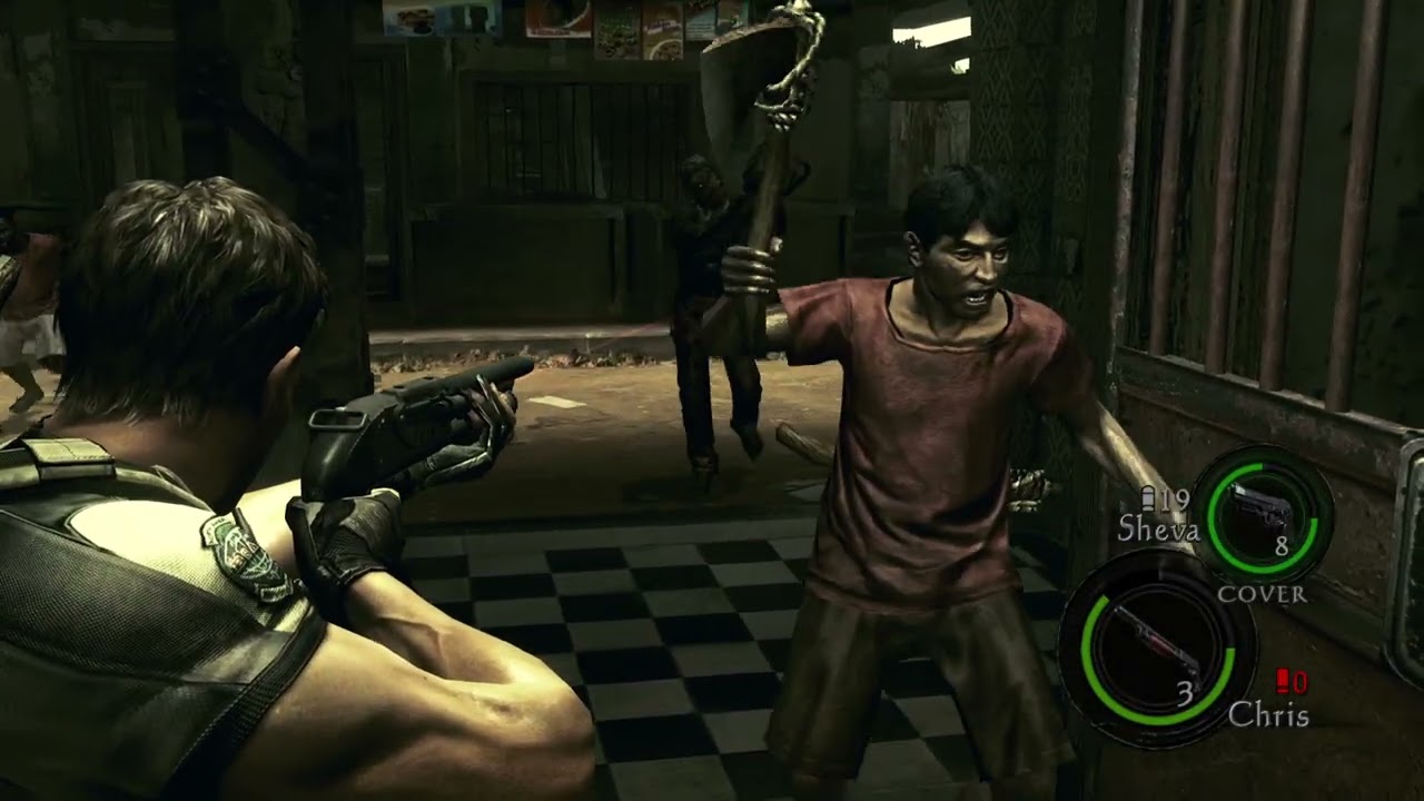 RESIDENT EVIL5_Chain Saw Boss
