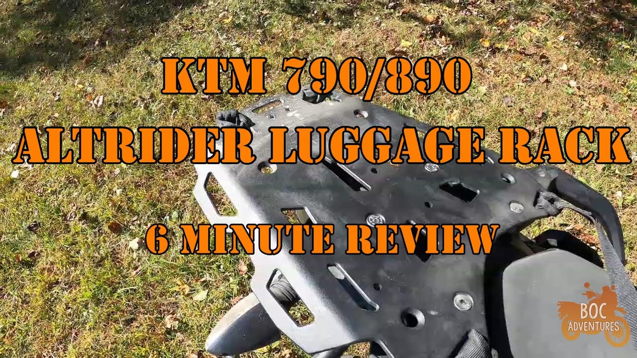 6 Minute Review - KTM 890/790 AltRider Luggage Rack