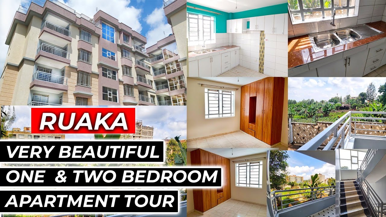 VERY BEAUTIFUL ONE AND TWO BEDROOM APARTMENT  TOUR | RUAKA | HOUSE HUNTING KENYAN YOUTUBER.