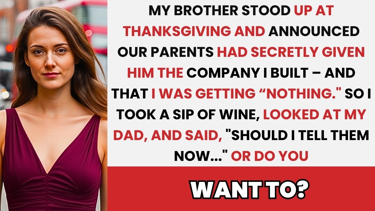 At Thanksgiving, My Brother Stood Up and Revealed Our Parents’ Secret Gift to Him