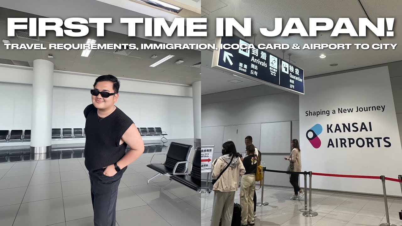OSAKA VLOG • Travel Requirements, Immigration, ICOCA Card, Airport to City | Ivan de Guzman