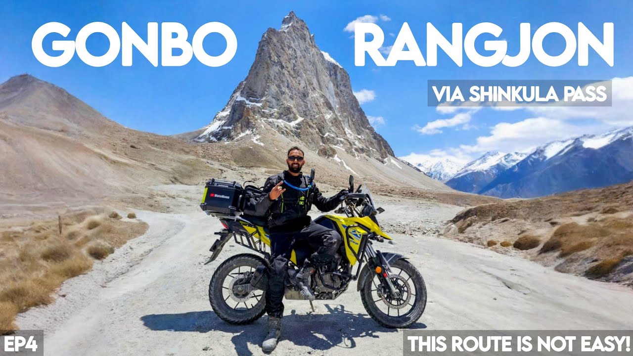 Gonbo Rangjon & Shinkula Pass Offroads | Suzuki V-Strom SX 250 | Manali to Zanskar Solo Bike Ride