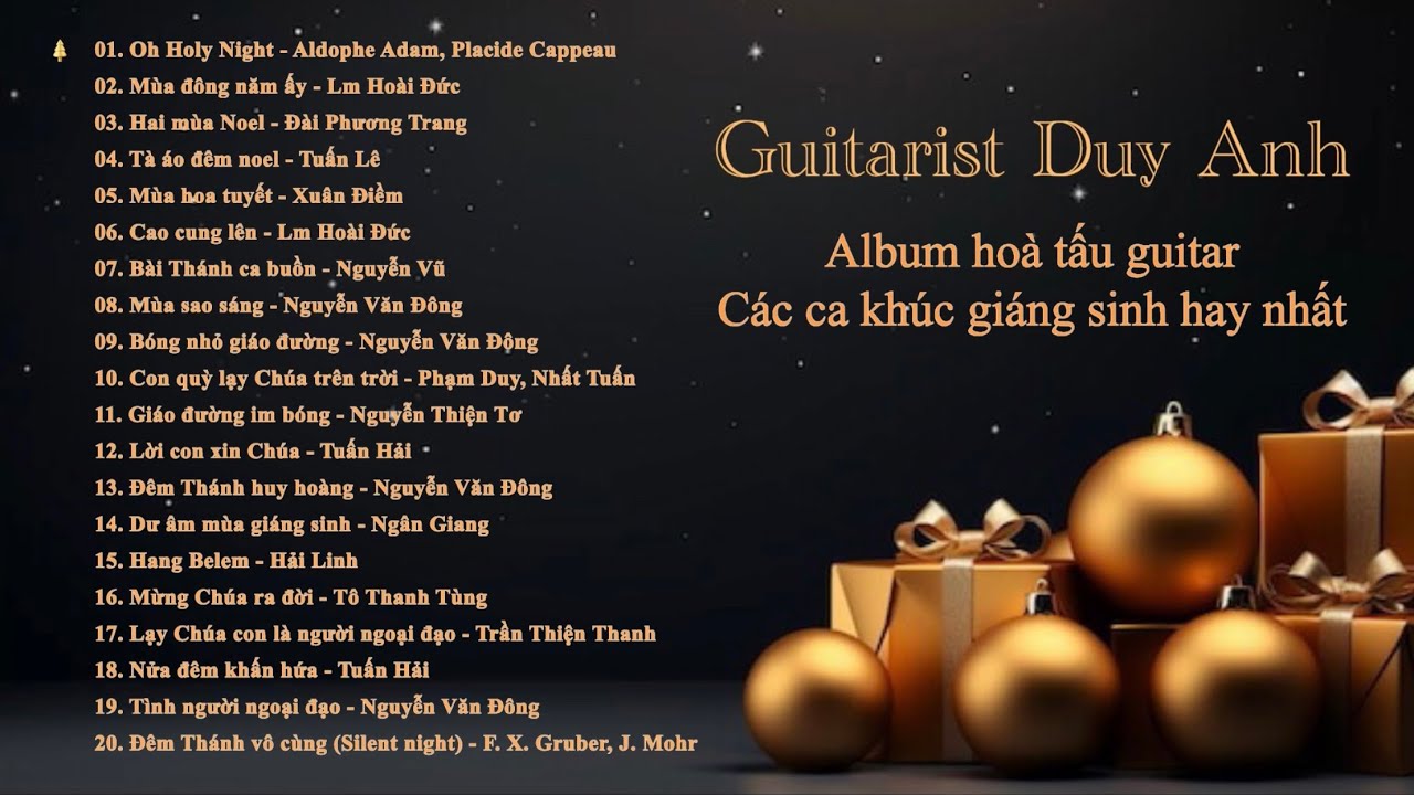 Album Hoà Tấu Guitar Nhạc Giáng Sinh Hay Nhất - Guitarist Duy Anh