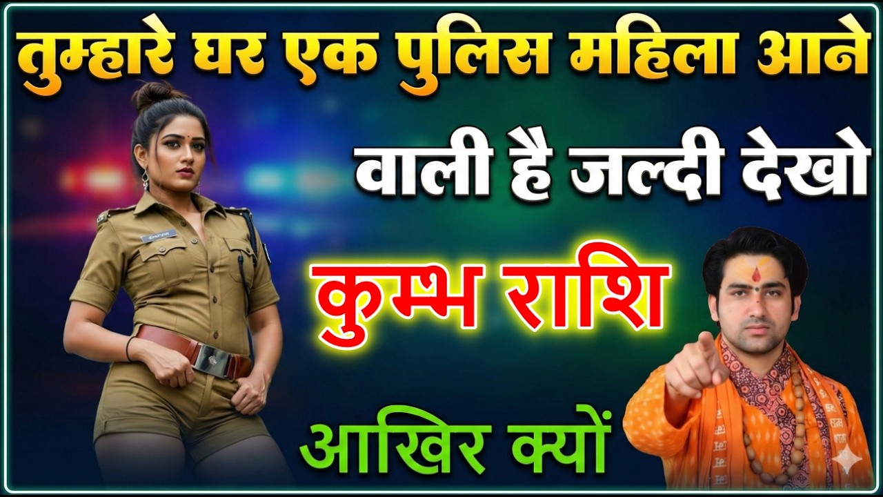 कुम्भ राशि तुम्हारे घर एक पुलिस महिला आने वाली है जल्दी देखलो