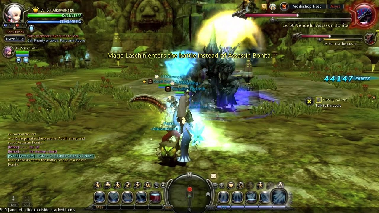Dragon Nest SEA - Level 50 Elestra Skill Build, 2-man Archbishop Nest~!