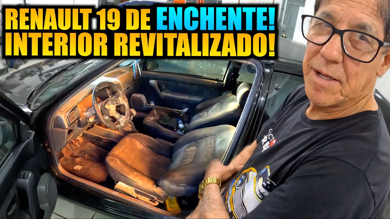 INTERIOR DO RENAULT 19 DA ENCHENTE FINZALIZADO!