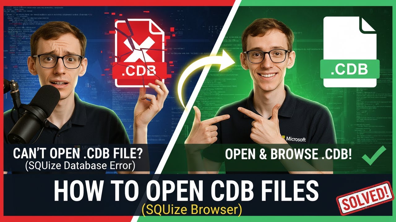 How to Open CDB Files (SQLite Browser)
