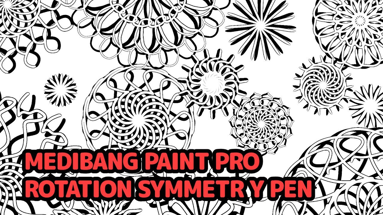 Medibang Paint Pro Rotation Symmetry Pen Brush