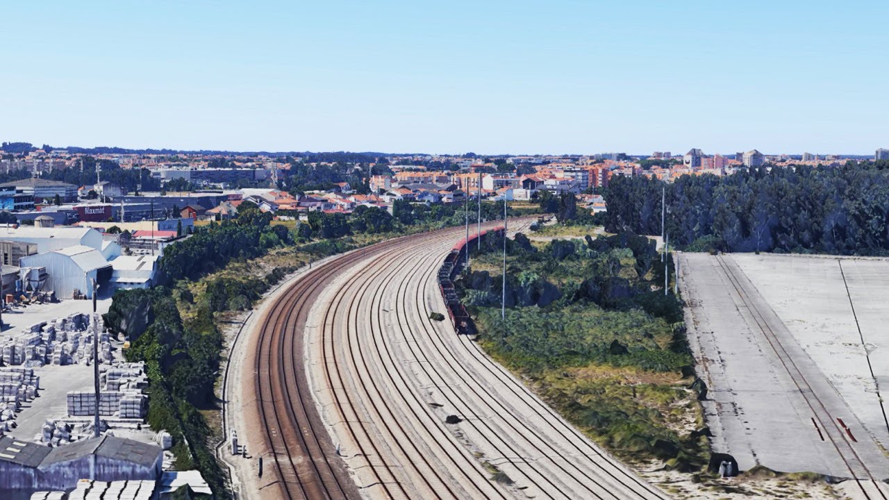 Estação de Cacia - Aveiro - Quintas, Linha do Norte (Ep. 07) 3D 4K