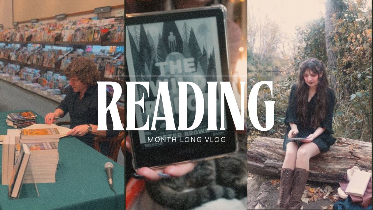 Read with me  | November Reading Vlog and Travis Baldree Signing
