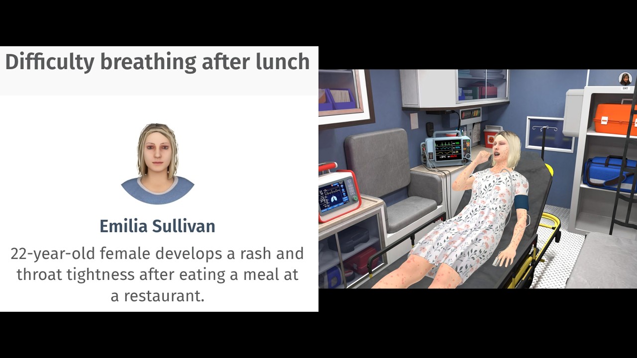Full Code Medical Simulation #2 - Difficulty breathing after lunch