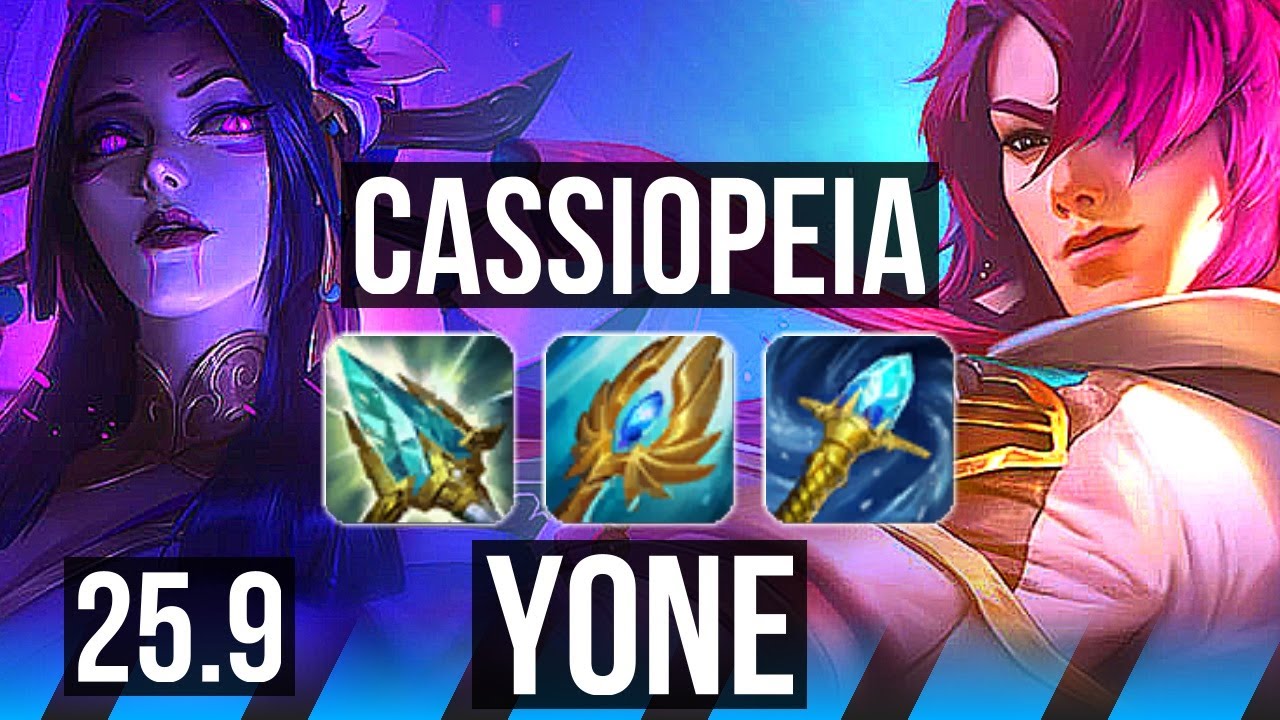 CASSIOPEIA vs YONE (MID) | EUW Diamond | 25.9