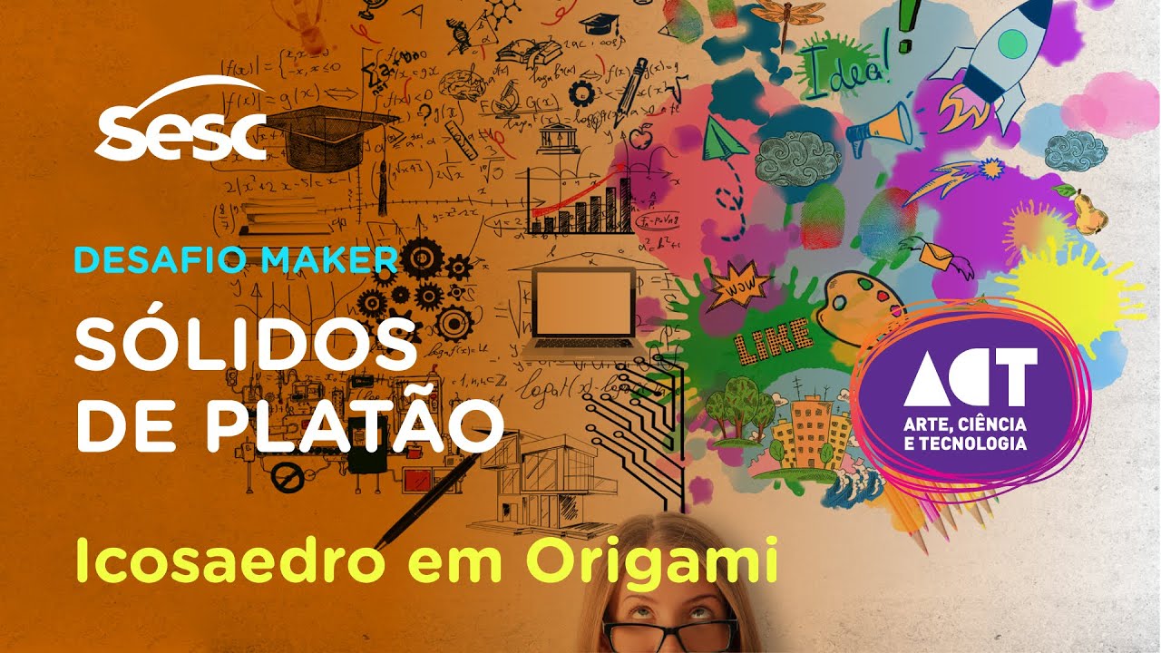 Sólidos de Platão | Icosaedro em Origami | Desafio Maker | #SescRJEducação