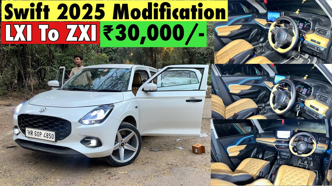 Maruti Swift LXI 2025 Modified in ₹30,000/- | Swift LXI Interior Modification