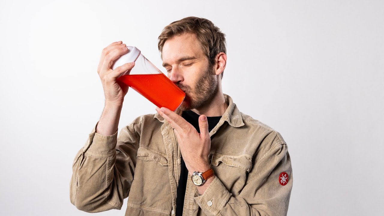 PewDiePie Taste Tests G FUEL 2.0 👀