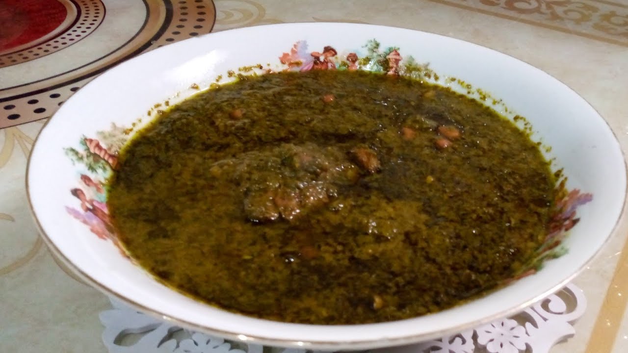 مرق السبزي (السبيناغ)على اصولهة
