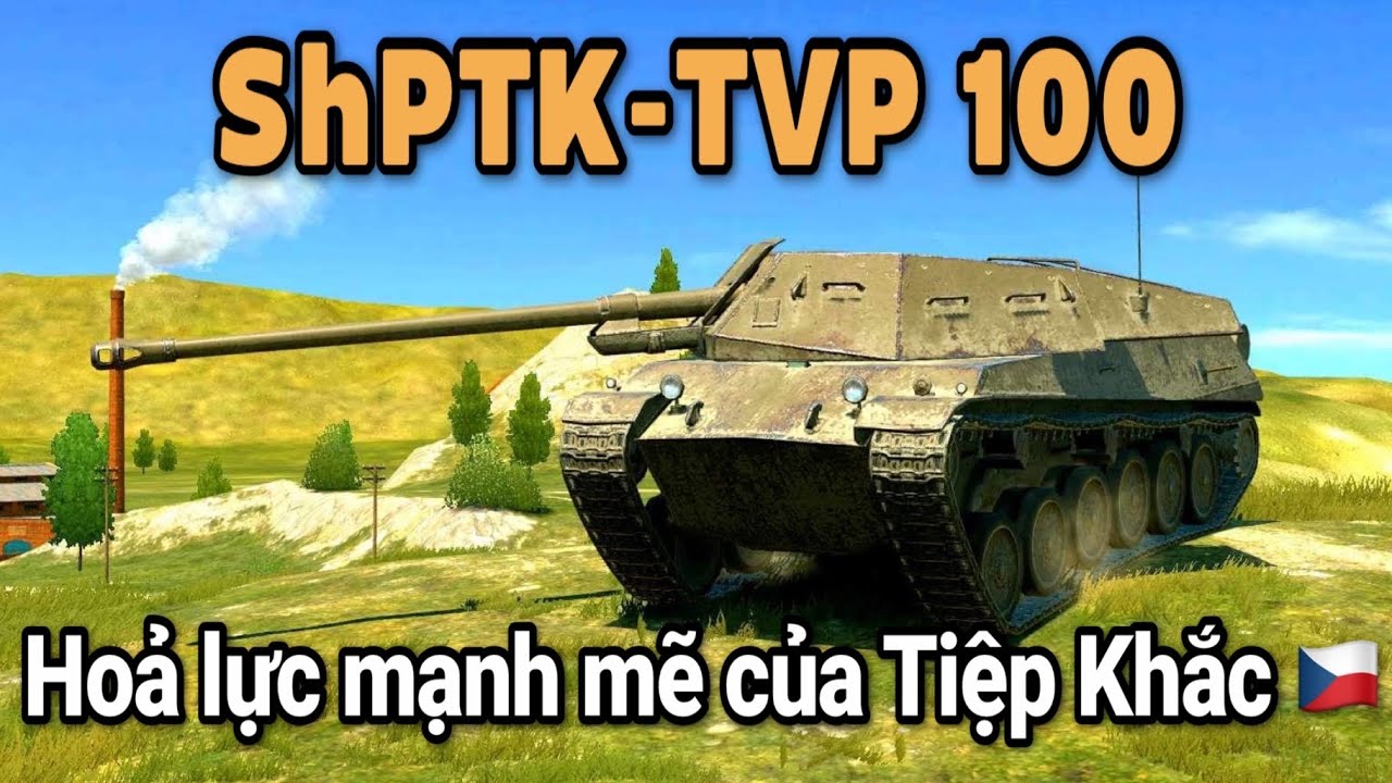 ShPTK-TVP 100 - Hỏa lực mạnh mẽ của Tiệp Khắc / Ngỗng bắn xe tăng / World Of Tanks Blitz