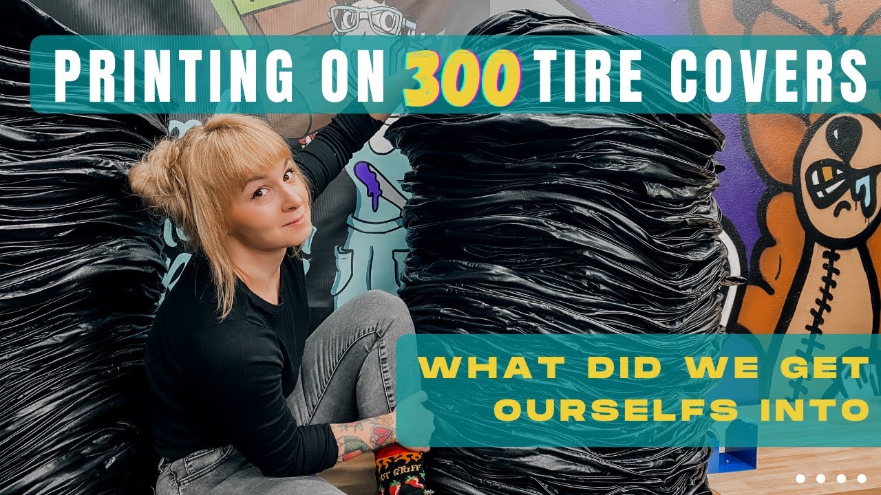 SCREEN PRINTING - On 300 Tire Covers - What I use