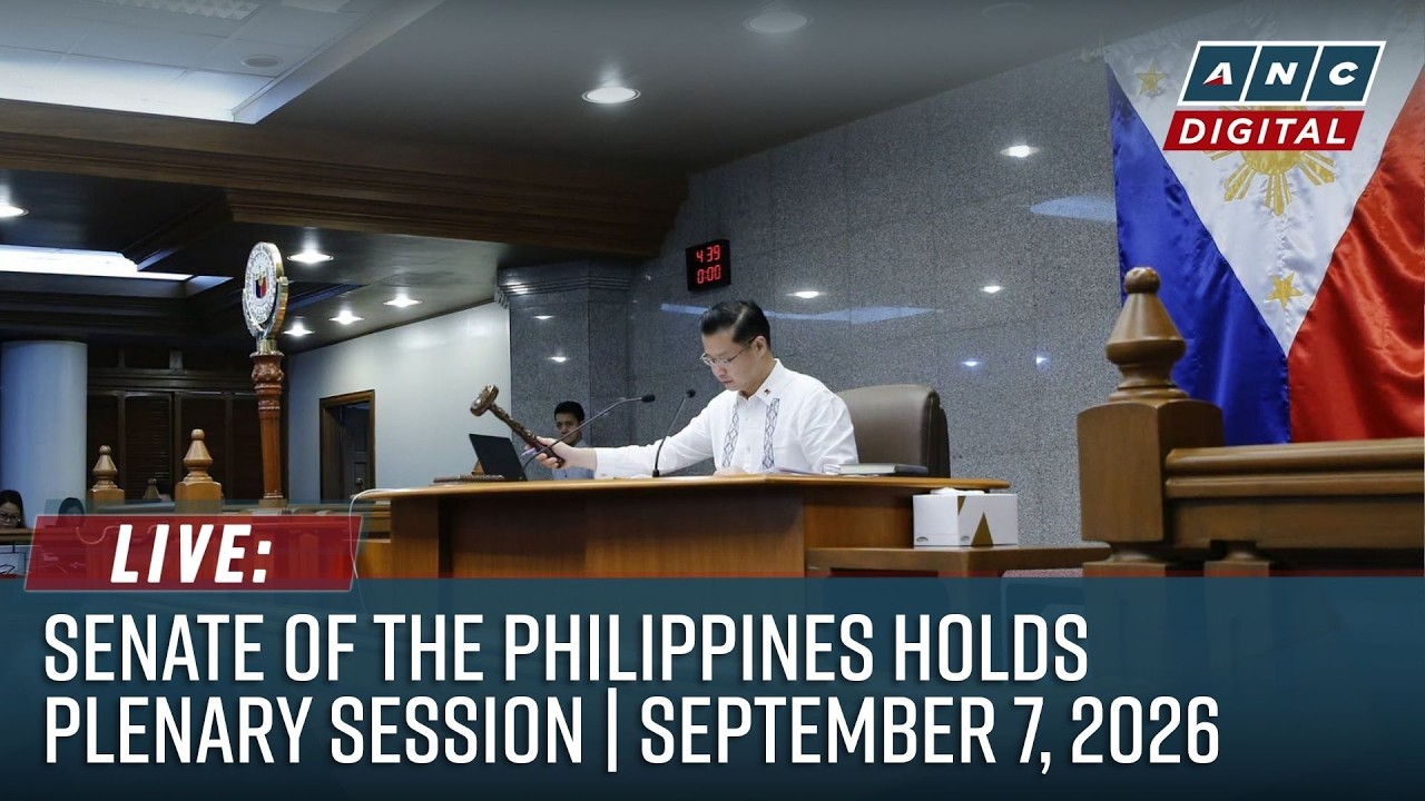LIVE: Senate of the Philippines holds plenary session | ABS-CBN News (September 7, 2026)