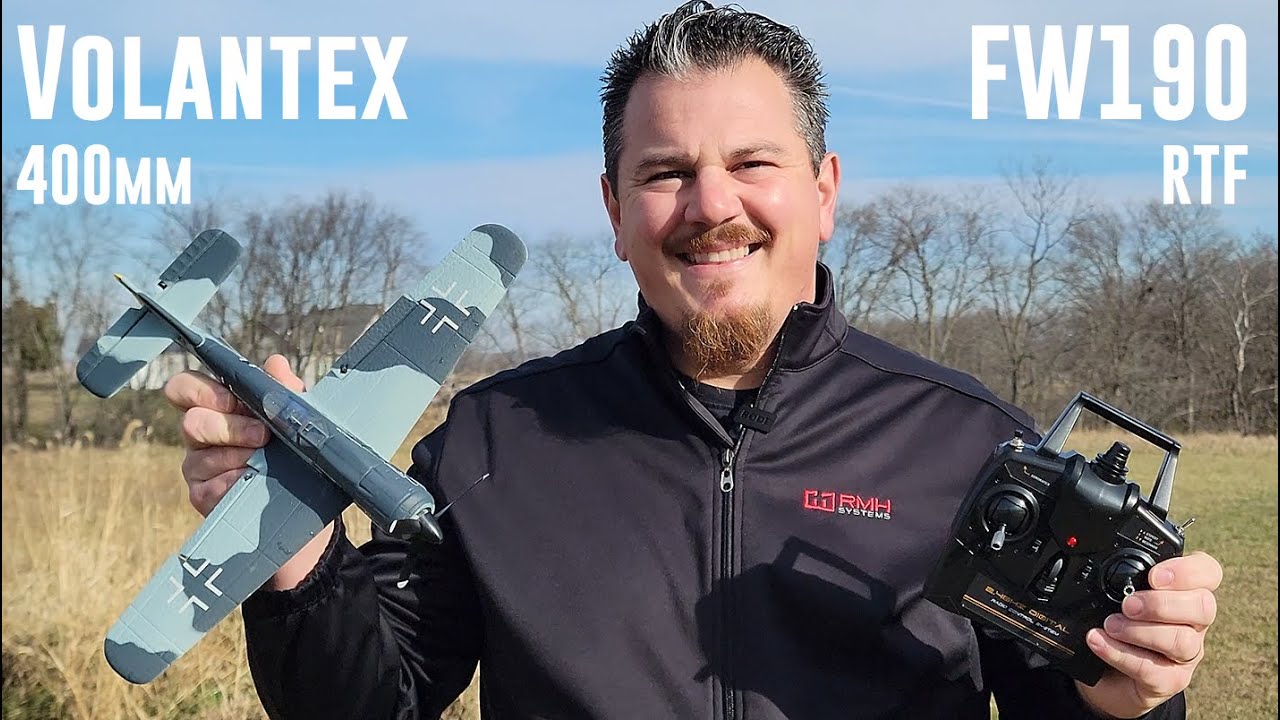Volantex RC - Fw 190 - 400mm RTF - Unbox & Maiden Flight