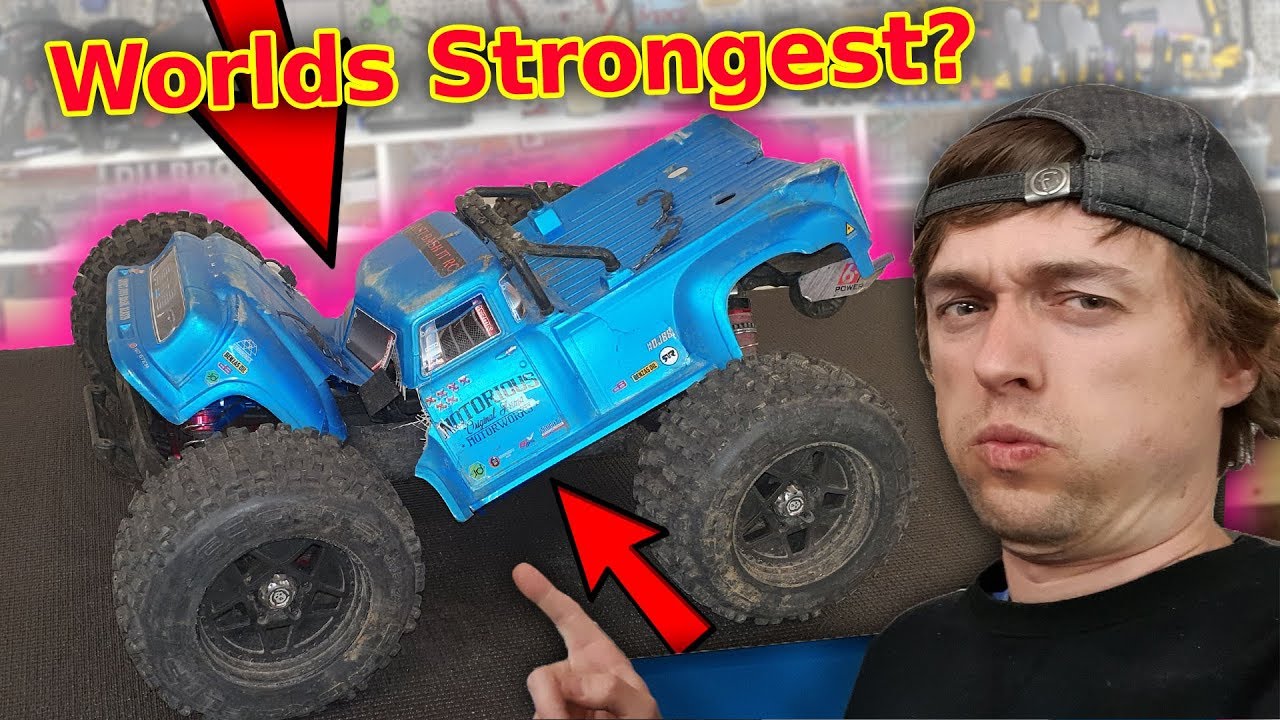 Can We Break The WORLDS STRONGEST RC Car (60ft air!!!)