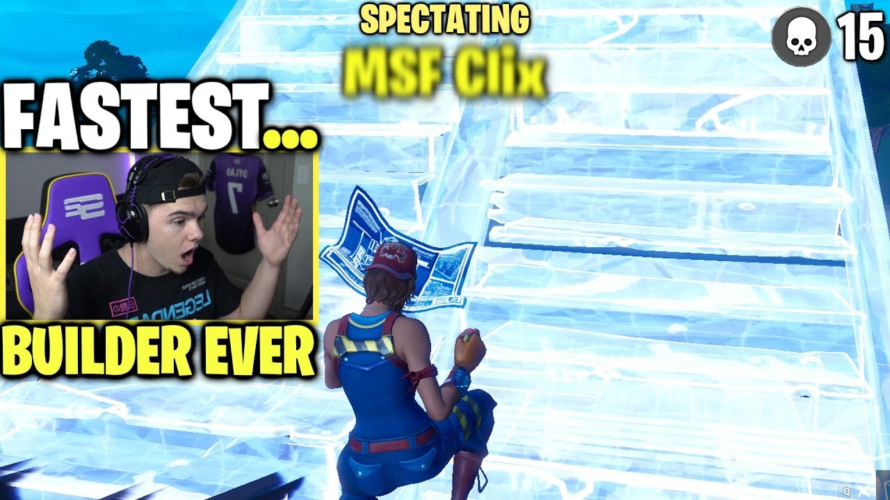 i spectated the FASTEST BUILDER i have ever seen on Fortnite...
