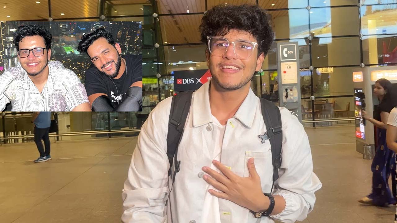 Bigg Boss OTT 2: Fukra Insaan aka Abhishek Malhan's brother Nischay Malhan spotted at Mumbai Airport