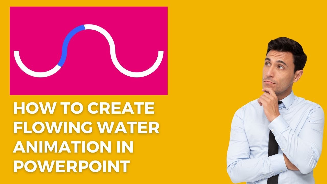 How to create flowing water animation in PowerPoint | PowerPoint me behta pani kese banaye