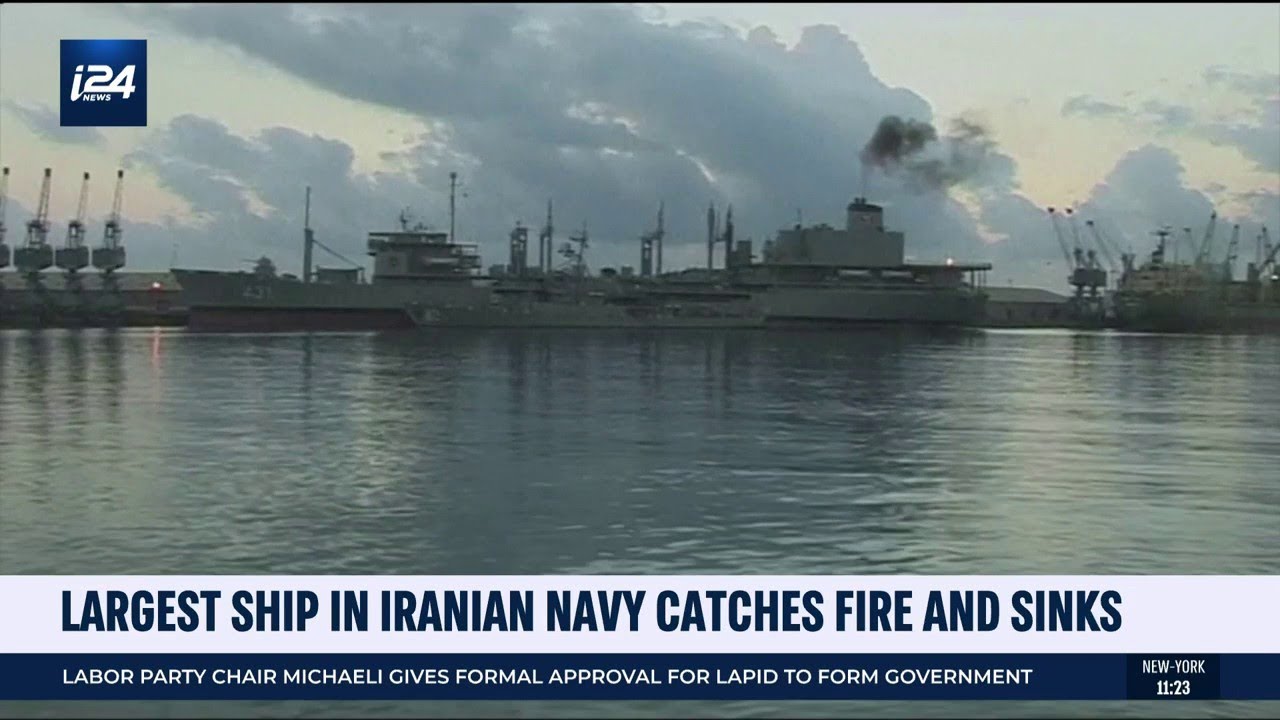 Unclear how Iran's largest navy vessel caught fire and sank