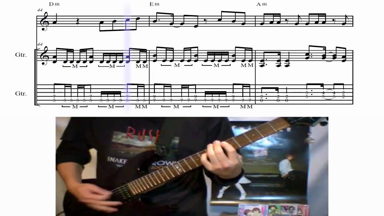 only my railgun Fullをギターで弾いてみた 【Nakimushi】　演奏とTABを合わせてみた 【とある科学の超電磁砲】