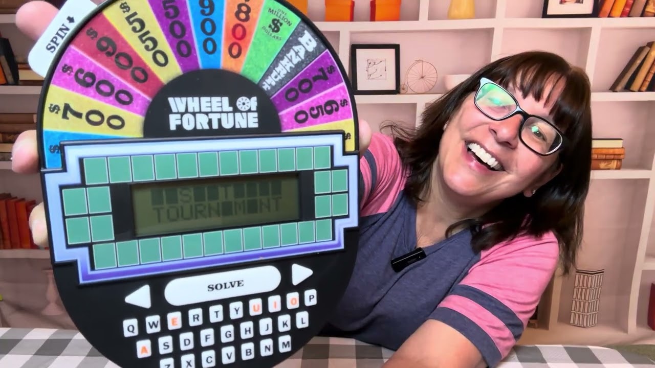 Wheel of Fortune handheld game - fun, and good for your brain! Nice gift!