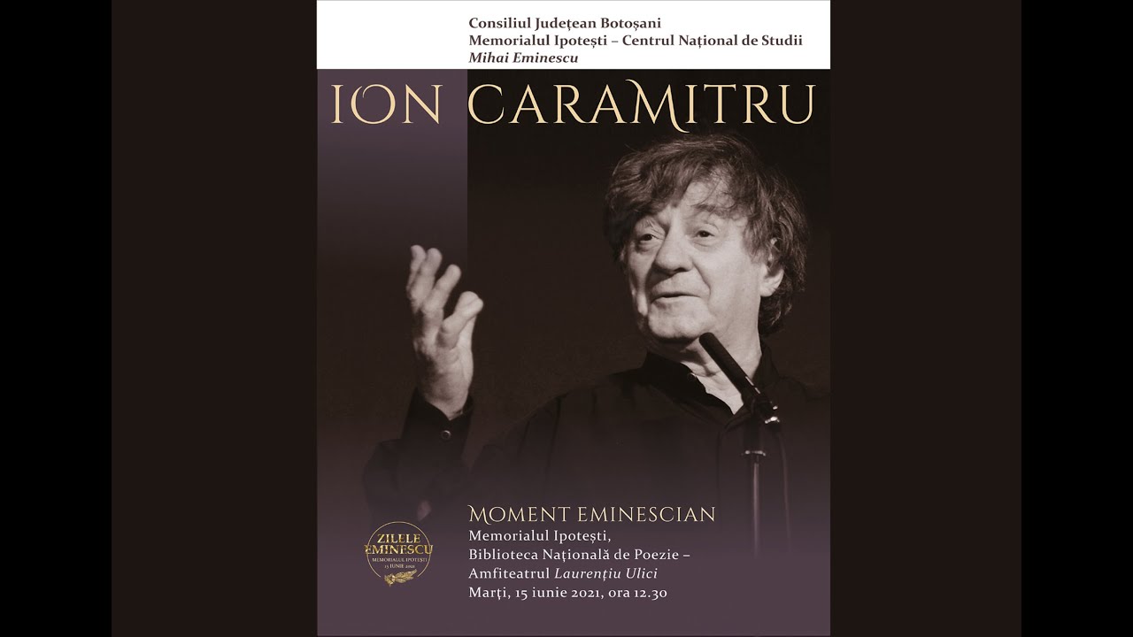 ION CARAMITRU - Recital de poezie, Memorialul Ipotesti, 15 iunie 2021