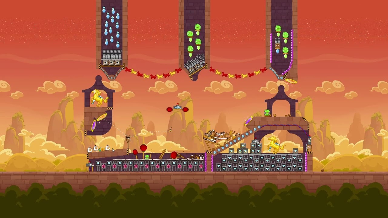 Angry Birds Friends Level 6 Tournament 1702 TWO stars NO POWER-UP walkthrough 2026-02-18