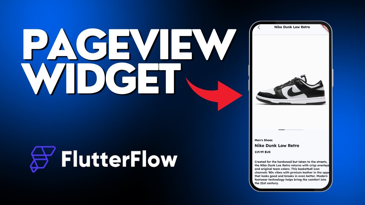 How to use PAGEVIEW WIDGET on FLUTTERFLOW - French Tutorial