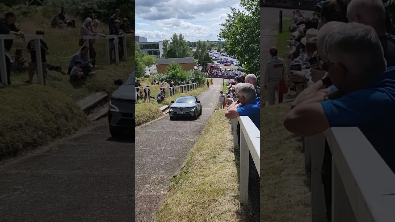 Renault Megane E-TECH проходит испытательный маршрут в музее BrooklandsMuseum