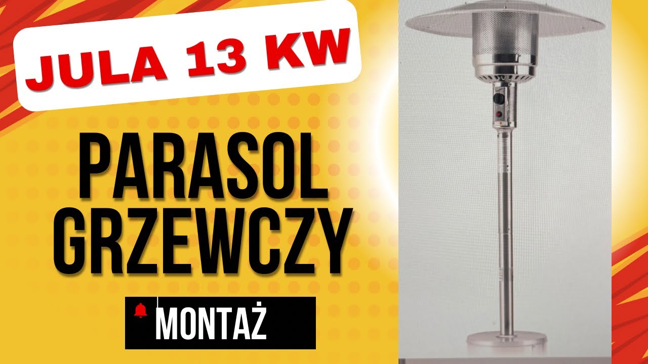 Parasol grzewczy,ogrzewanie na tarasie,ogrzewacz gazowy montaż od A do Z market JULA ładny 13kw mocy