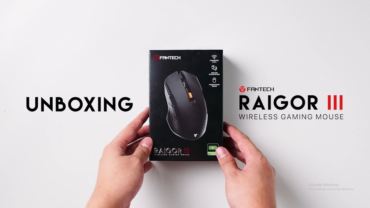 UNBOXING Wireless Gaming Mouse | Fantech RAIGOR III WG12R