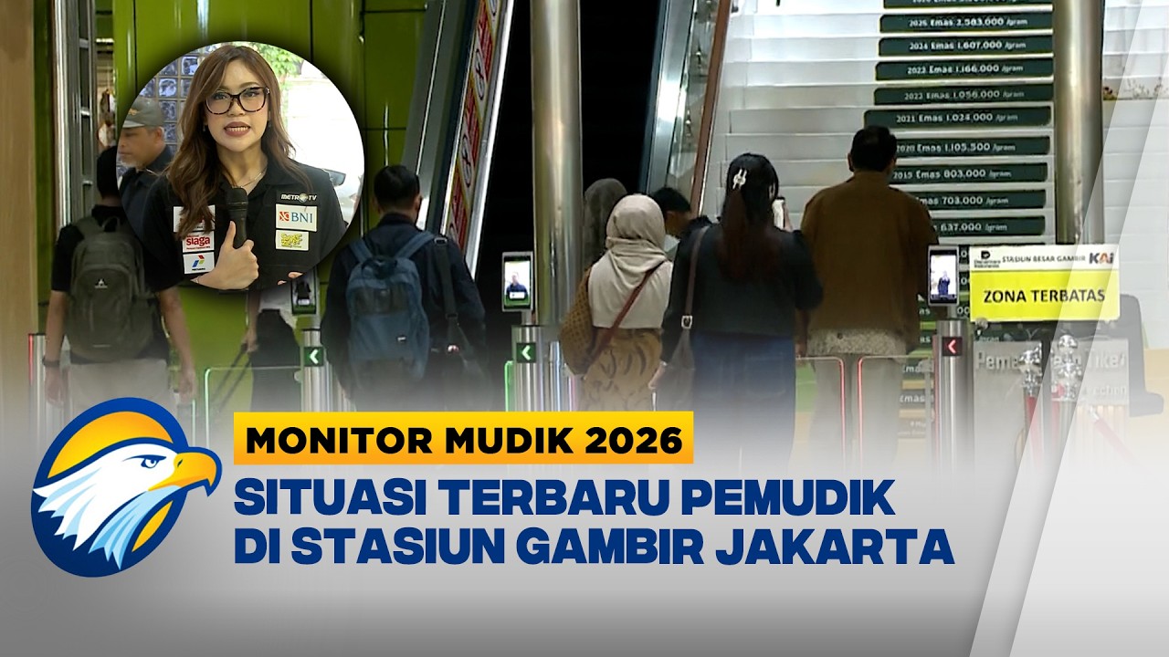 Monitor Mudik - Pantauan Arus Mudik di Stasiun Gambir
