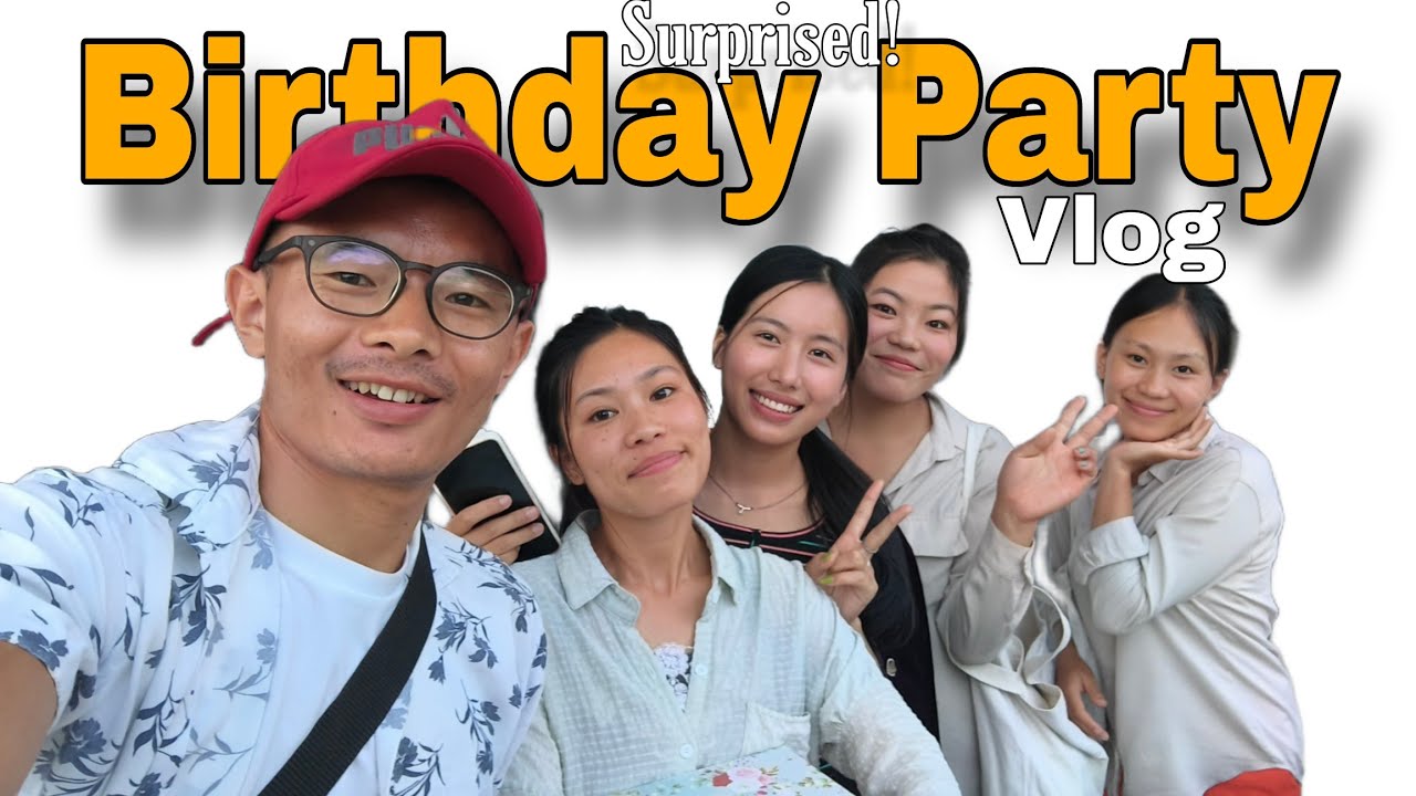 Surprise Bday party | poula & Eng subtitles | Vlog
