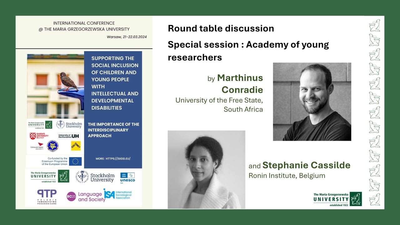 Academy of young researchers, Prof. Marthinus Conradie, Dr Stephanie Cassilde,