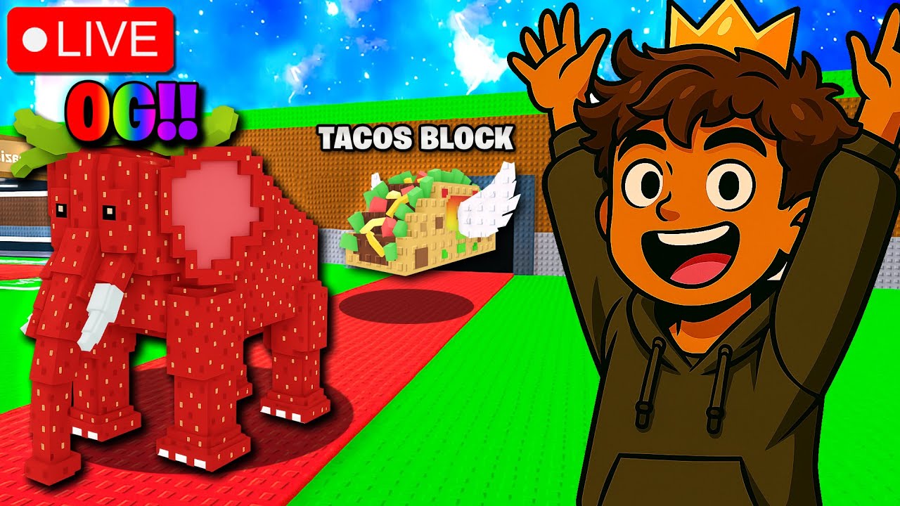 EVENTO TER&Ccedil;A DOS TACOS e LUCKY BLOCK TACOS NO ROUBE UM BRAINROT AMANH&Atilde; | TEUX LIVE #brainrot #roblox